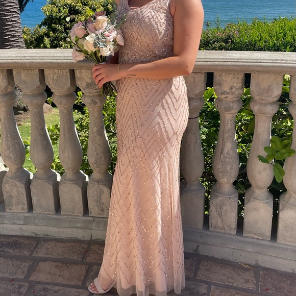 BHLDN blush Blaise bridesmaid dress size 8 - Anthropologie - Picture 3 of 11